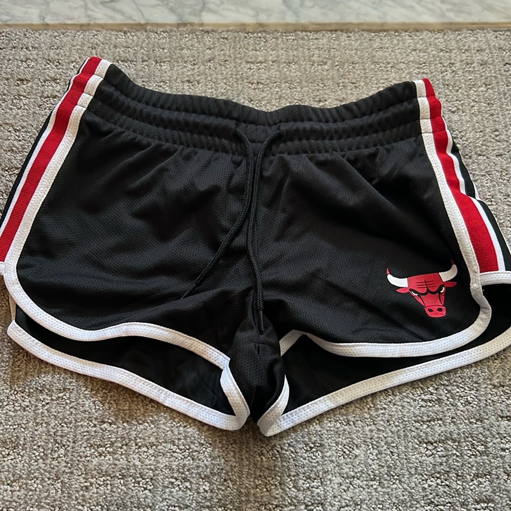 Red and Black NBA Chicago Bulls Short shorts Size XS